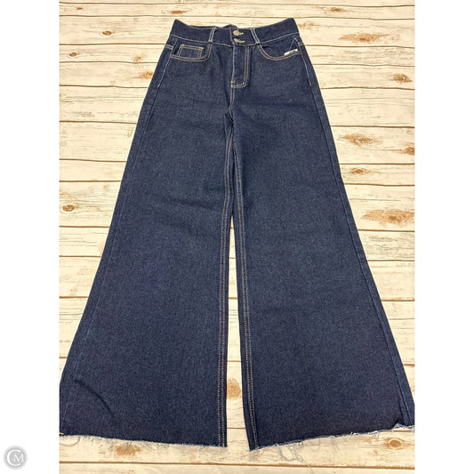 Jeans Flared By Cmf In Blue Denim, Size: M