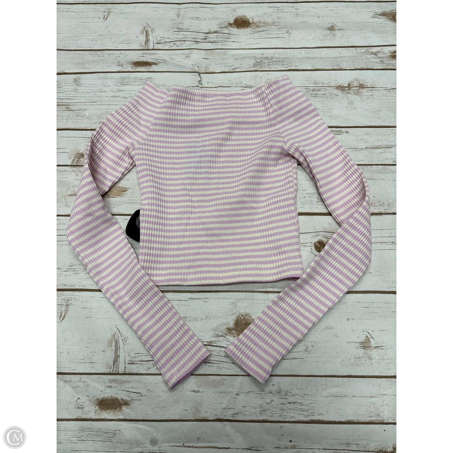 Top Long Sleeve By Cmf In Striped Pattern, Size: Xs