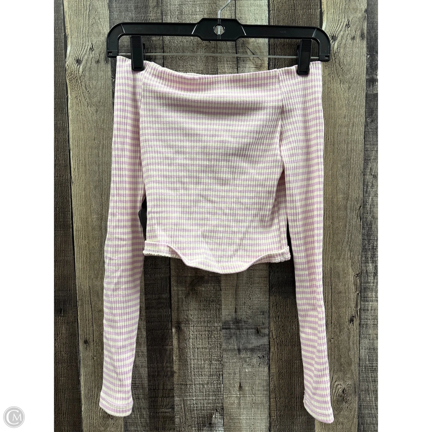 Top Long Sleeve By Cmf In Striped Pattern, Size: Xs