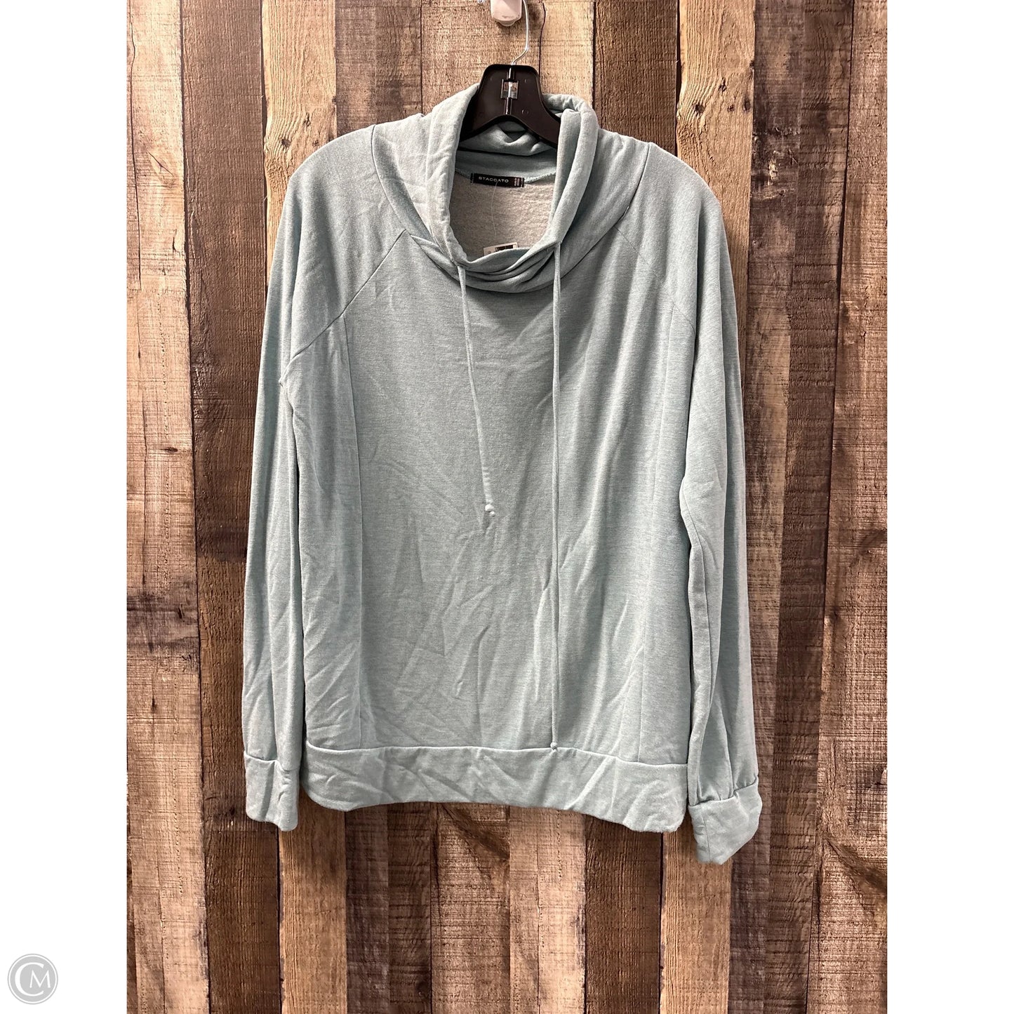 Sweatshirt Hoodie By Staccato In Blue, Size: M