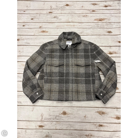 Jacket Shirt By Old Navy In Plaid Pattern, Size: L