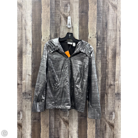 Jacket Other By Zenergy By Chicos In Silver, Size: Xs