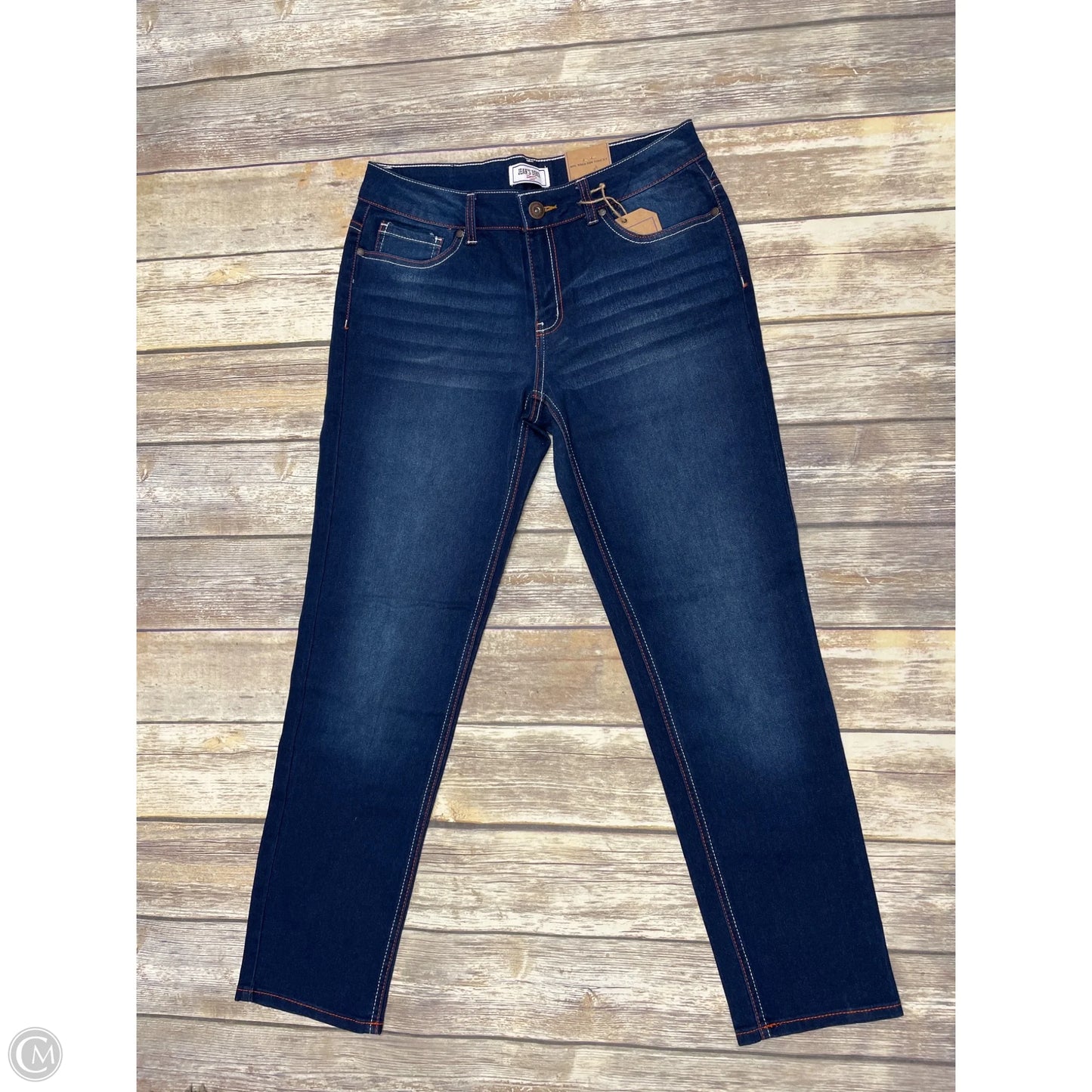 Jeans Skinny By Cme In Blue Denim, Size: 10