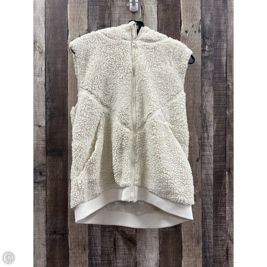 Vest Faux Fur & Sherpa By Zyia In Cream, Size: L