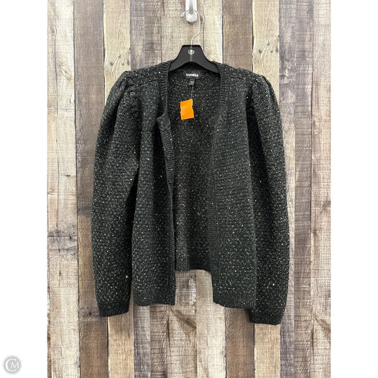 Sweater Cardigan By Express In Black, Size: L