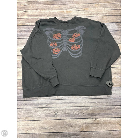 Sweatshirt Crewneck By Torrid In Grey, Size: Xl