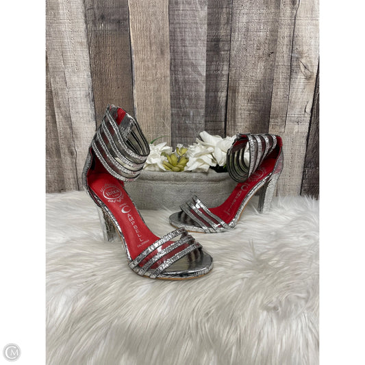 Shoes Heels Stiletto By Jeffrey Campbell In Silver, Size: 7