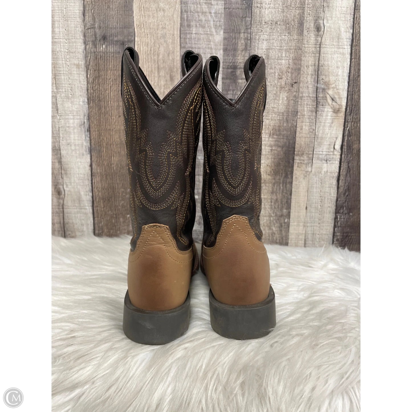 Boots Ankle Flats By Cme In Brown, Size: 5