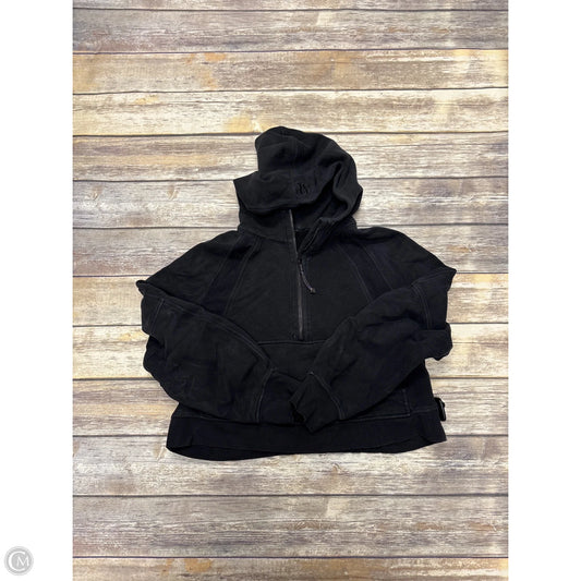 Athletic Sweatshirt Hoodie By Lululemon In Black, Size: M