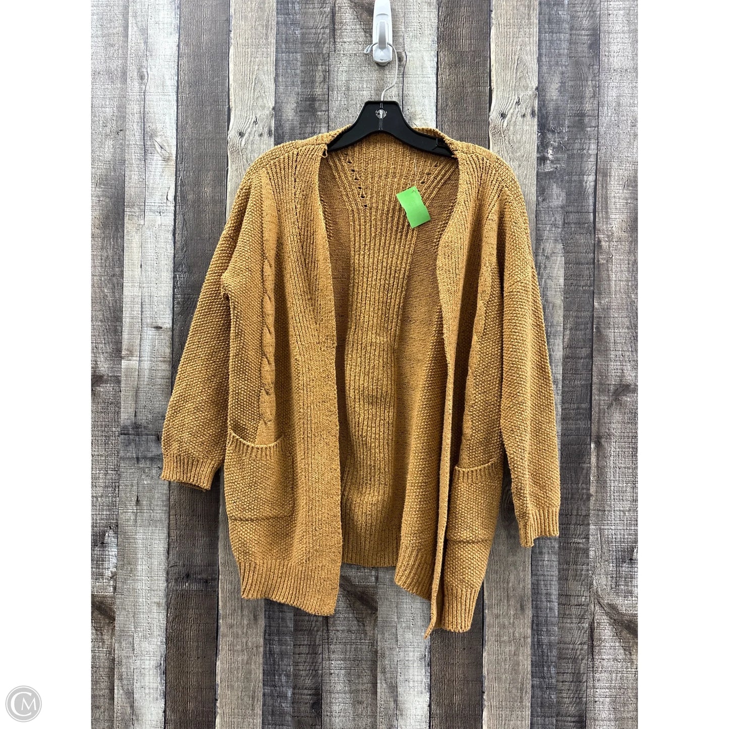 Sweater Cardigan By Cmf In Orange, Size: L