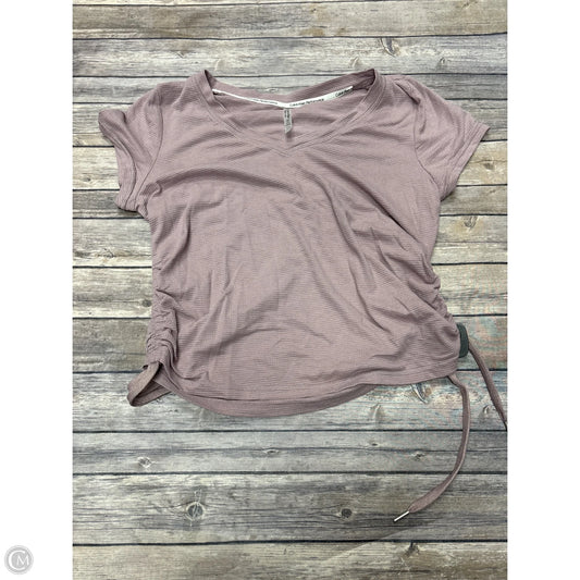 Athletic Top Short Sleeve By Calvin Klein In Purple, Size: L