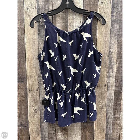 Top Sleeveless By Paper Crane In Navy, Size: M