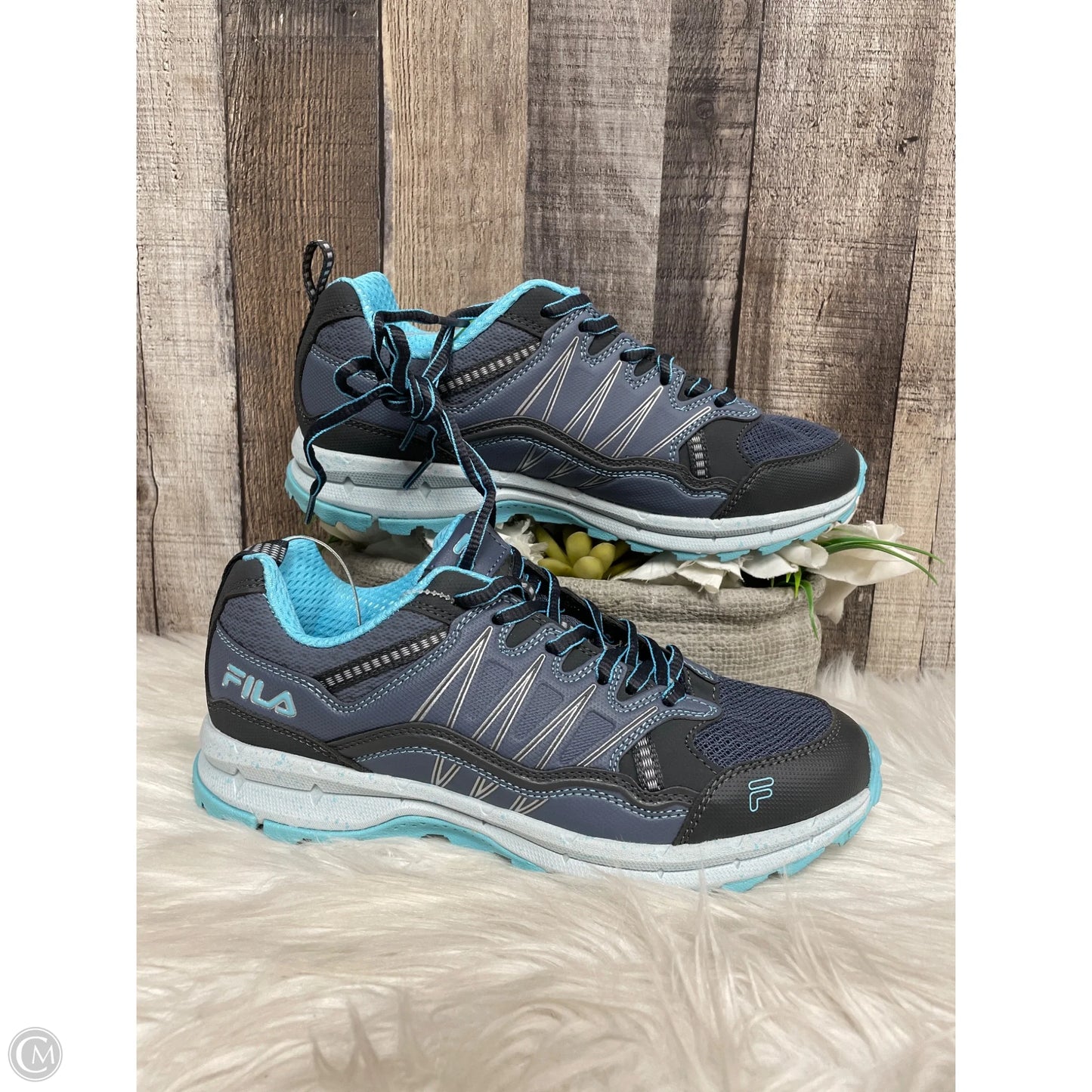 Shoes Athletic By Fila In Blue, Size: 8.5