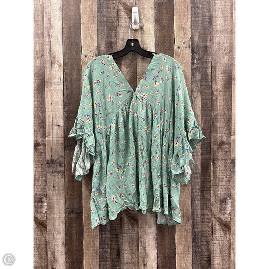 Top Short Sleeve By L Love In Green, Size: L