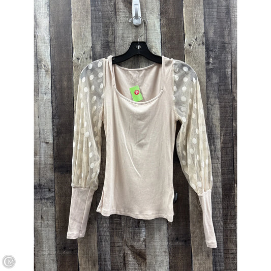 Top Long Sleeve By Cmf In Beige, Size: Xs