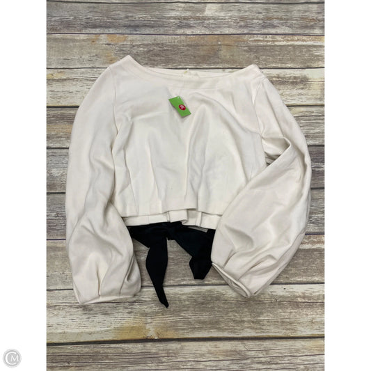 Top Long Sleeve By Maeve In White, Size: M