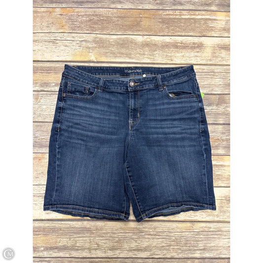 Shorts By Maurices In Blue Denim, Size: 1x