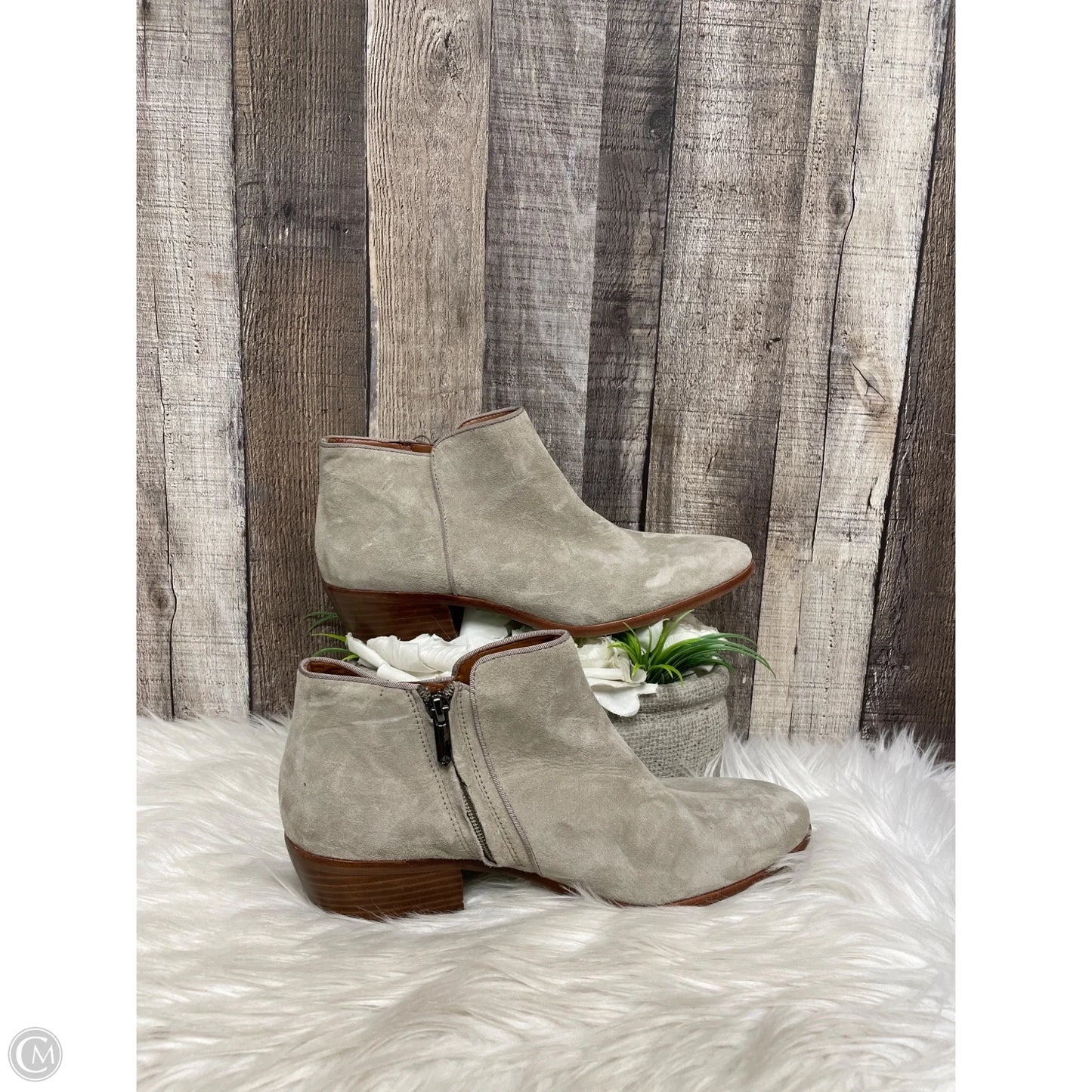 Boots Ankle Flats By Sam Edelman In Tan, Size: 10