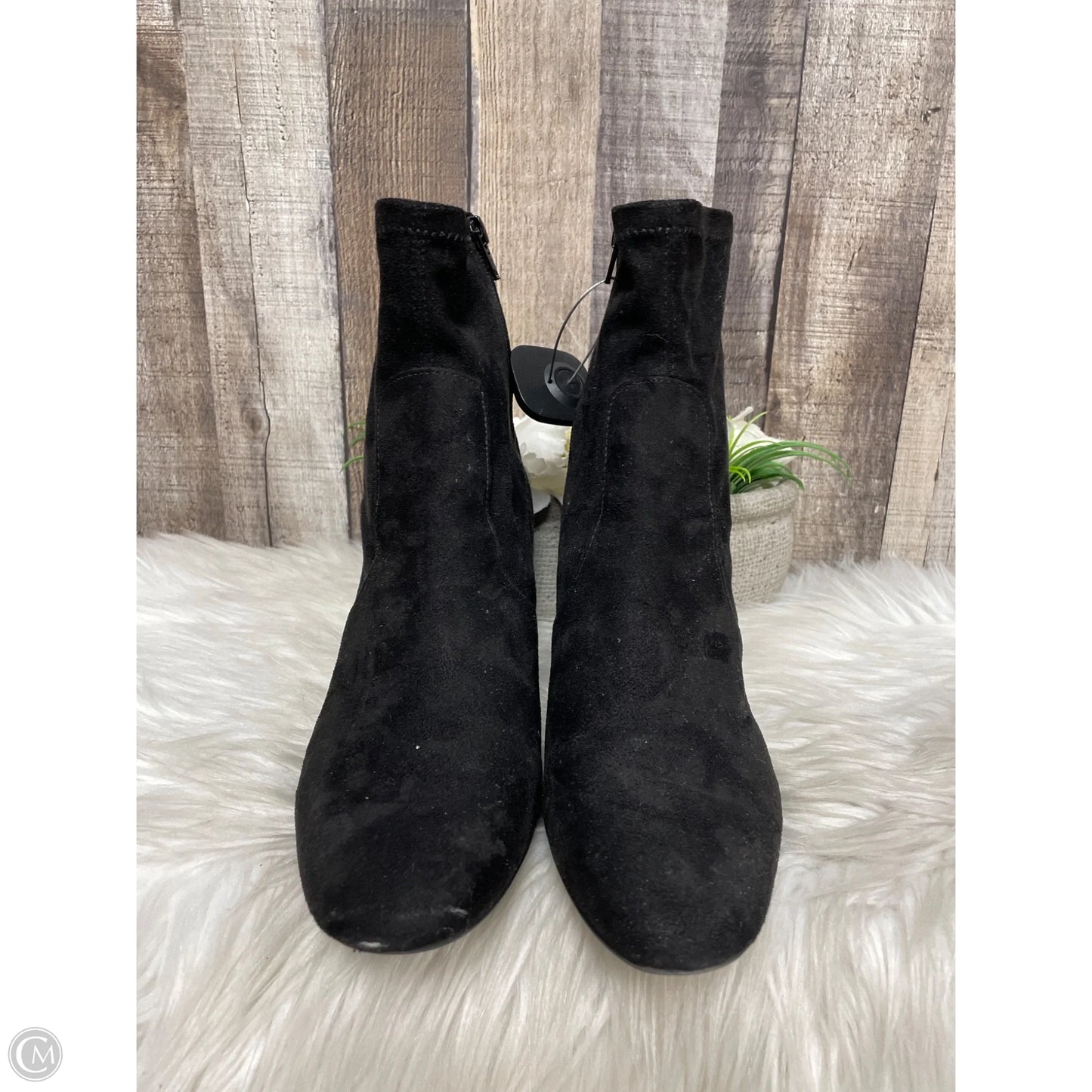 Boots Ankle Heels By Unisa In Black, Size: 10