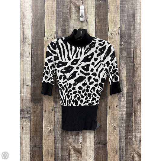 Sweater Short Sleeve By Express In Animal Print, Size: Xs