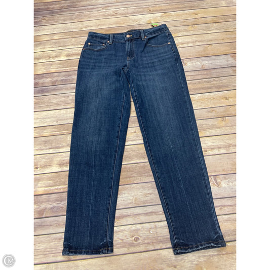 Jeans Straight By Talbots In Blue Denim, Size: 4