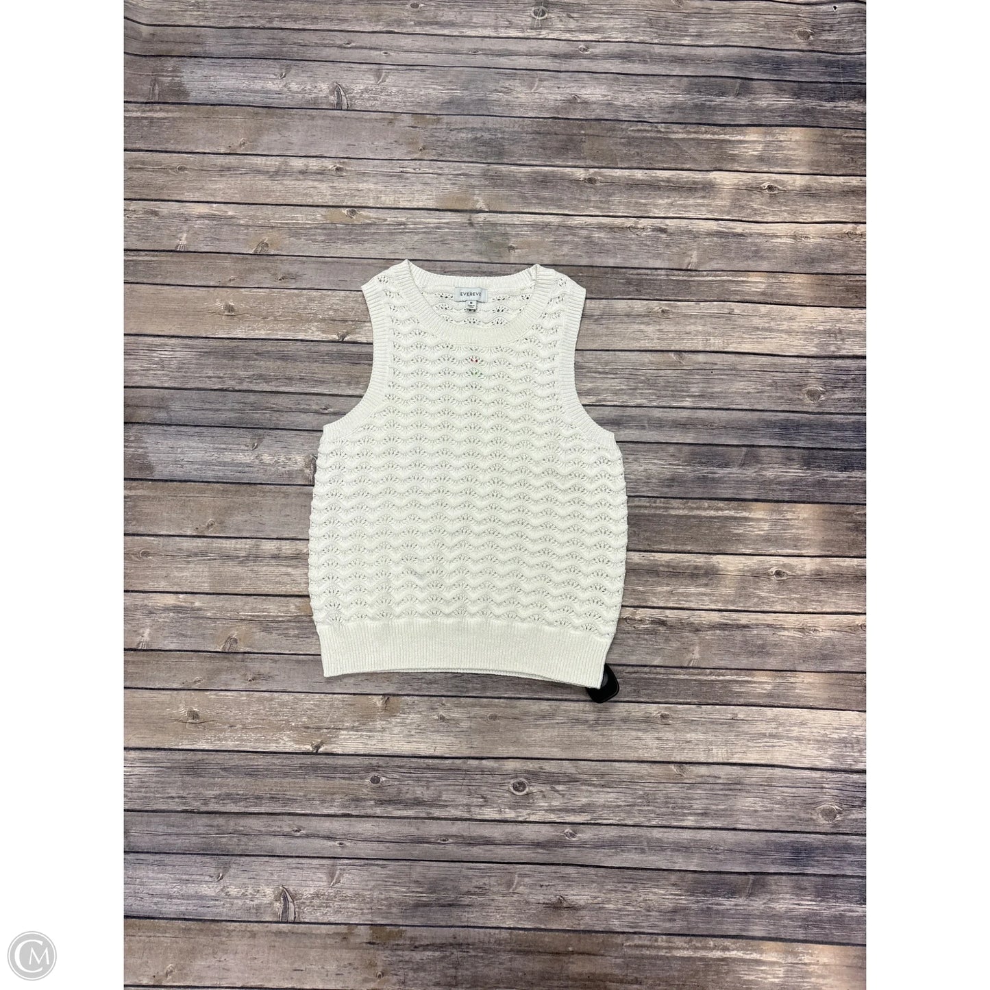 Top Sleeveless By Evereve In White, Size: M