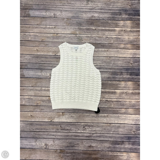 Top Sleeveless By Evereve In White, Size: M