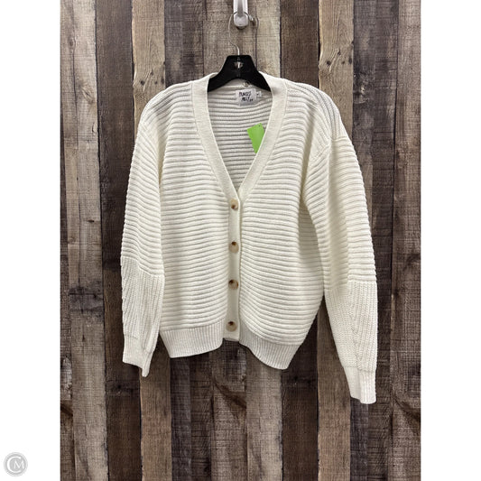 Sweater Cardigan By Princess Polly In White, Size: M