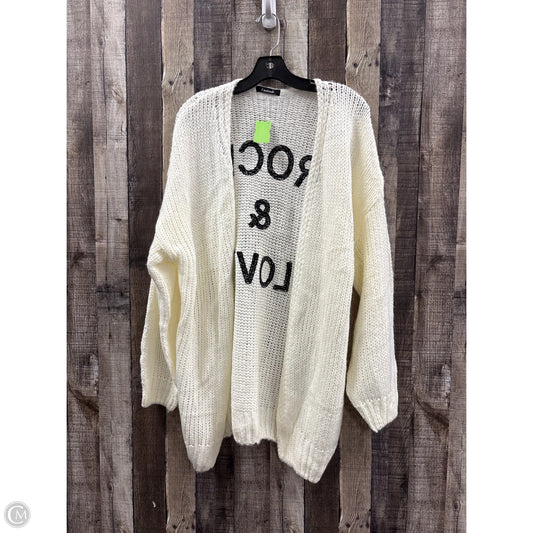 Sweater Cardigan By Cme In White, Size: L