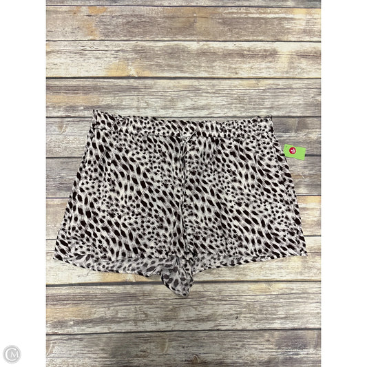 Shorts By Express In Brown & Cream, Size: Xl