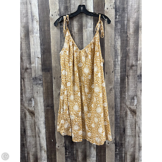 Dress Casual Short By Old Navy In White & Yellow, Size: 2x