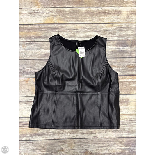 Top Sleeveless By Versona In Black, Size: Xxl