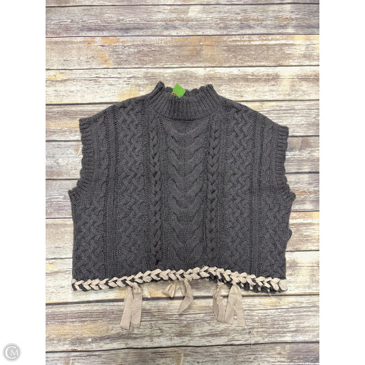 Sweater Short Sleeve By Elie Tahari In Grey, Size: Xl