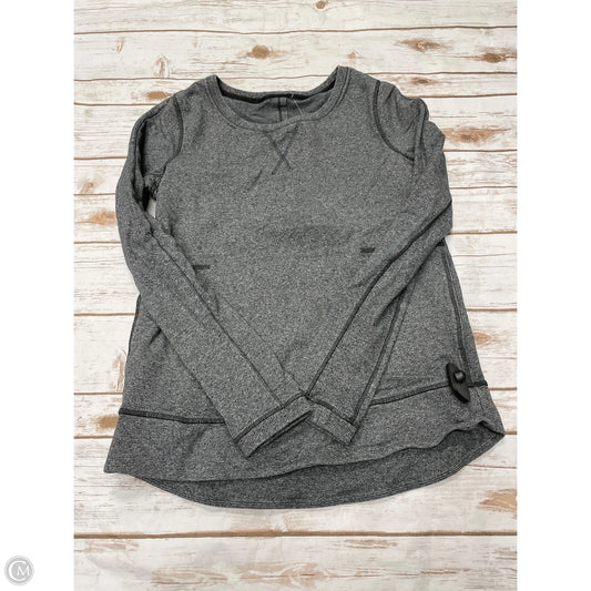 Athletic Top Long Sleeve Crewneck By Lululemon In Grey, Size: 8