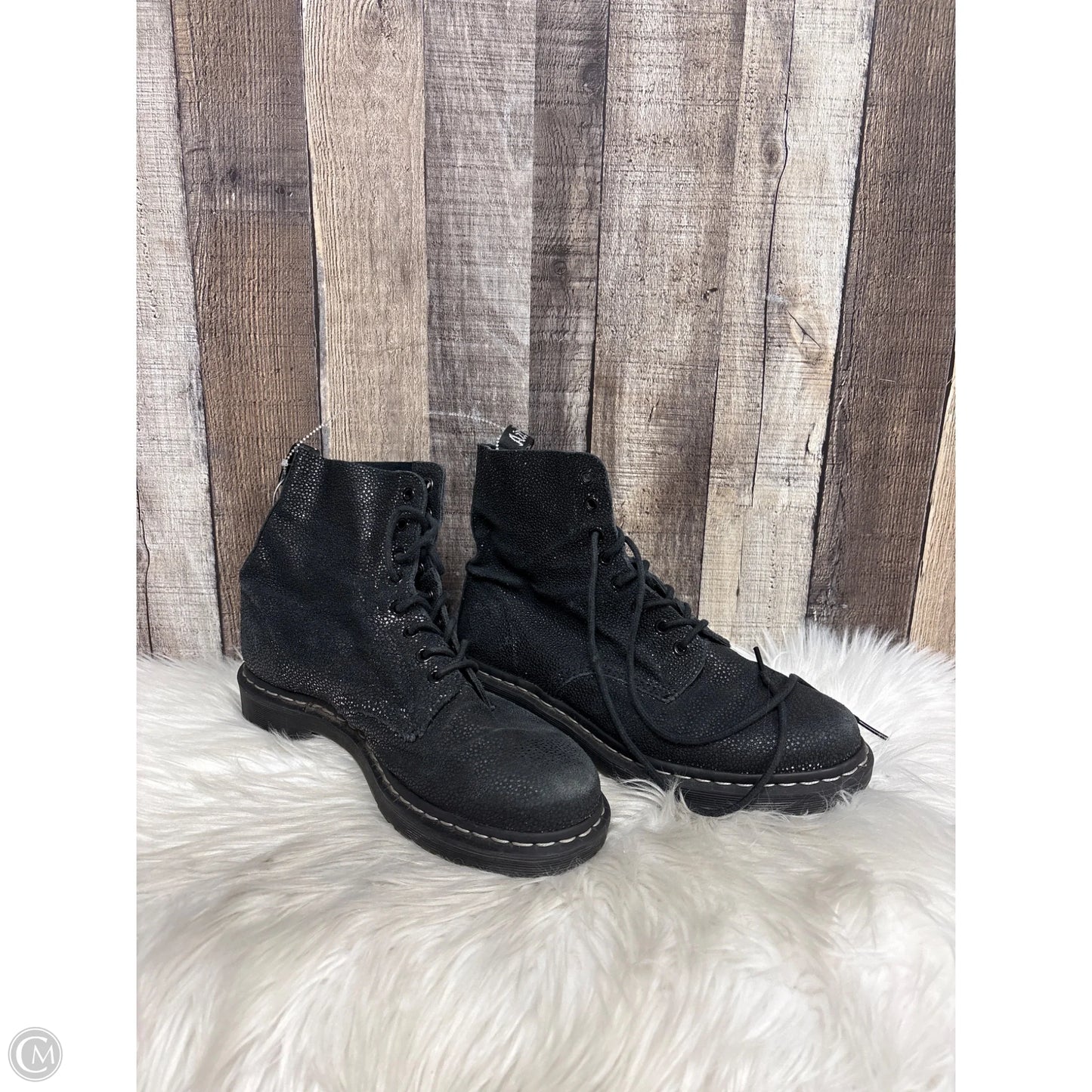 Boots Ankle Flats By Dr Martens In Black, Size: 10