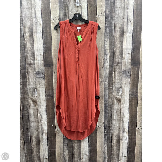 Dress Casual Midi By Cupio In Orange, Size: L