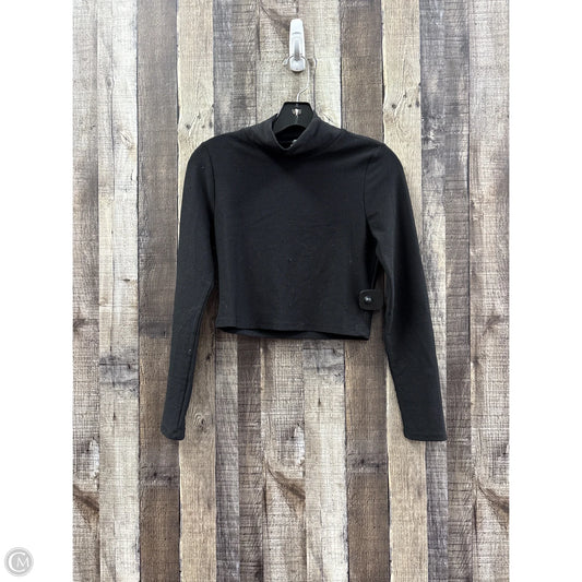 Top Long Sleeve Basic By Anthropologie In Black, Size: Xs