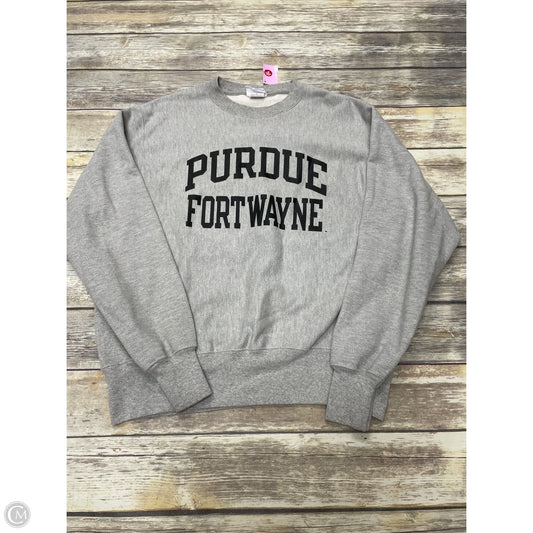 Sweatshirt Crewneck By Champion In Grey, Size: M