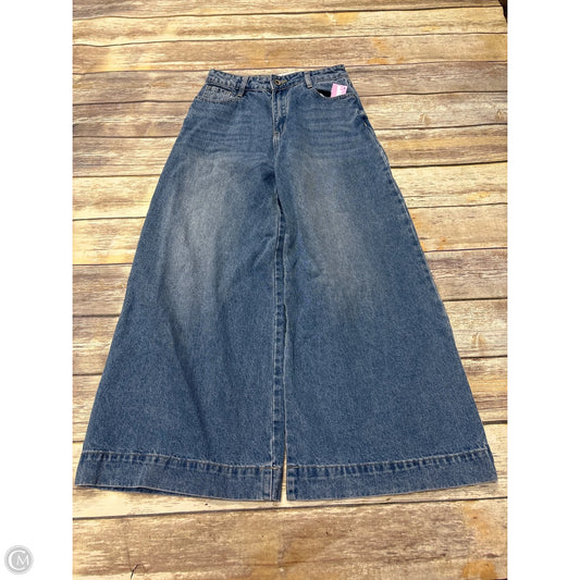 Jeans Wide Leg By Cme In Blue Denim, Size: S