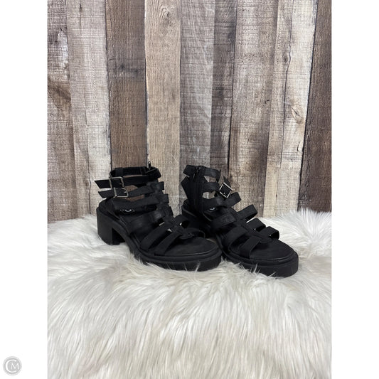 Sandals Heels Block By Cme In Black, Size: 10