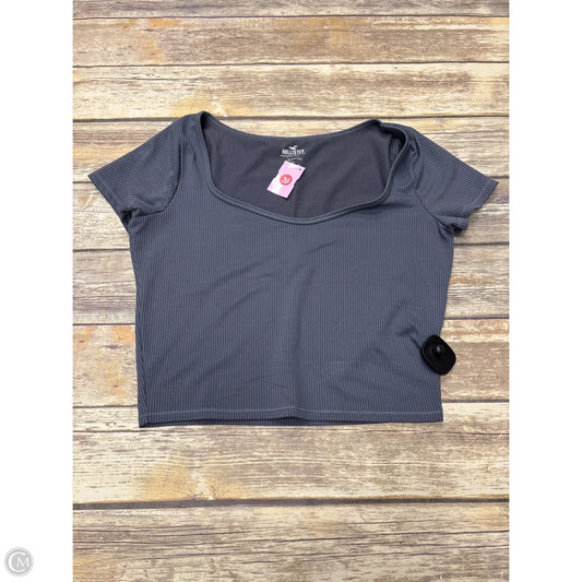 Top Short Sleeve Basic By Hollister In Blue, Size: L