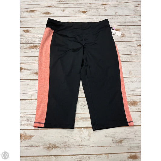 Athletic Leggings Capris By Ideology In Black & Pink, Size: Xxl