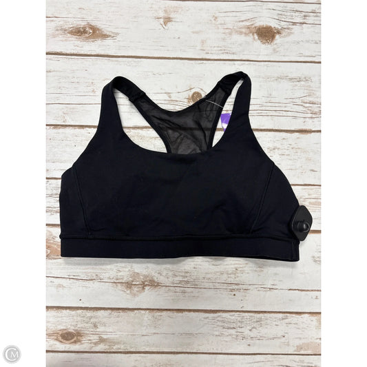 Athletic Bra By Lululemon In Black, Size: 8