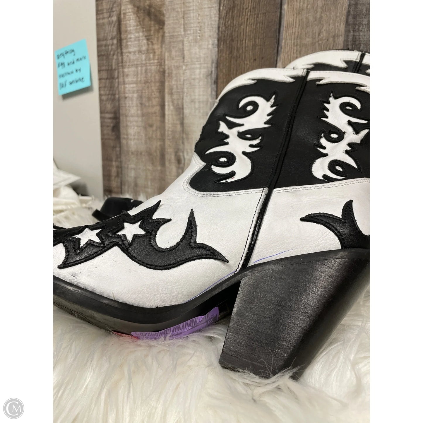 Boots Western By Dingo In Black & White, Size: 10