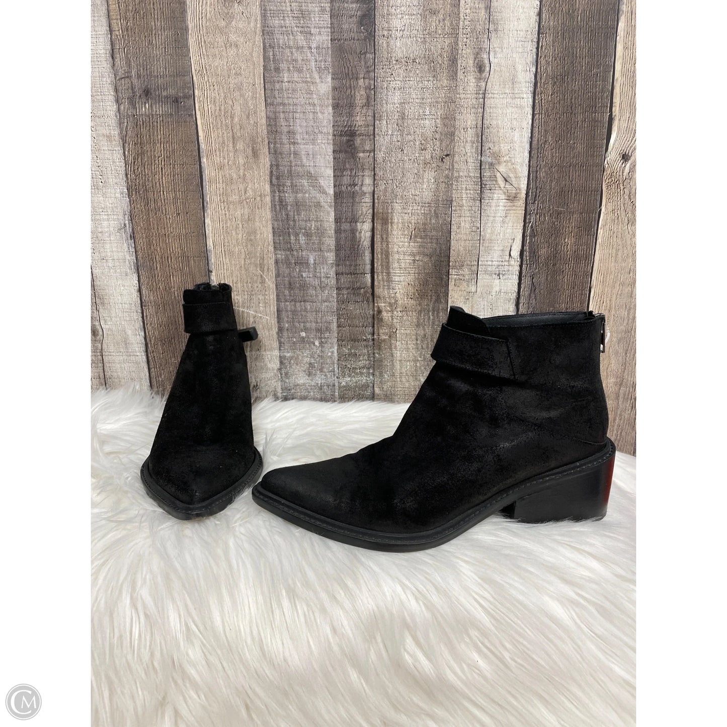 Boots Ankle Flats By Helmut Lang In Black, Size: 9