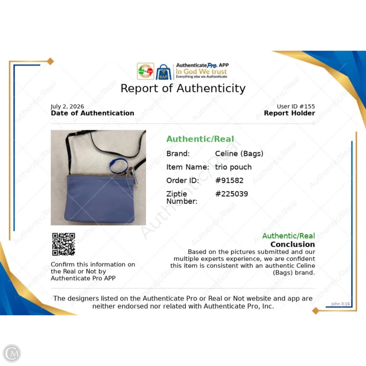 Crossbody Luxury Designer By Celine, Size: Medium