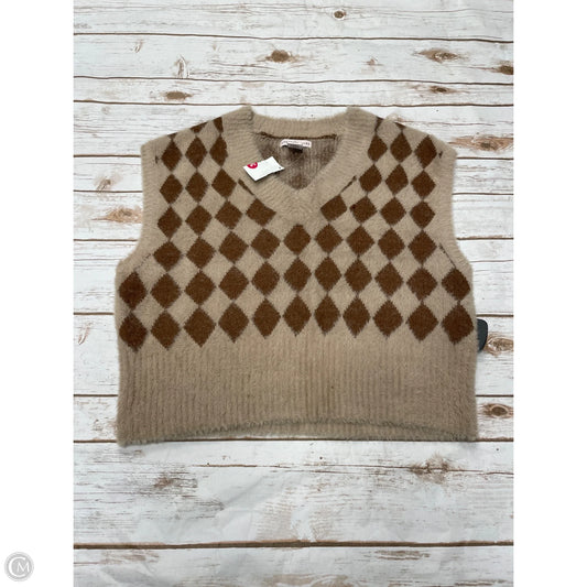 Vest Sweater By Sincerely Jules In Checkered Pattern, Size: S