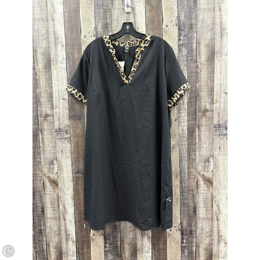 Dress Casual Short By Emery Rose In Animal Print, Size: 2x