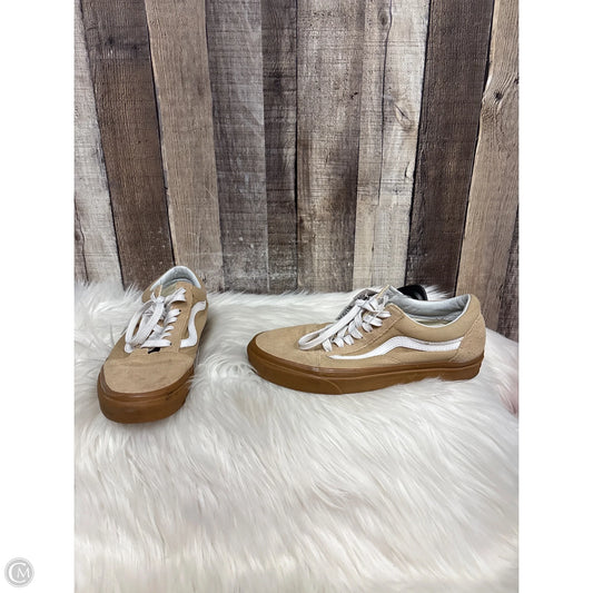 Shoes Sneakers By Vans In Tan, Size: 7.5