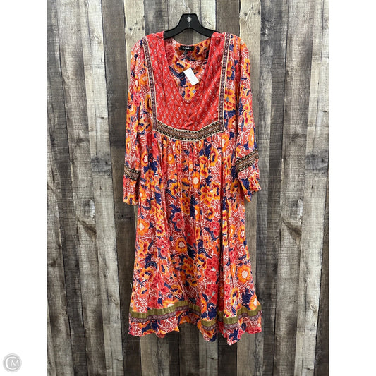 Dress Casual Midi By Rd Style In Multi-colored, Size: S
